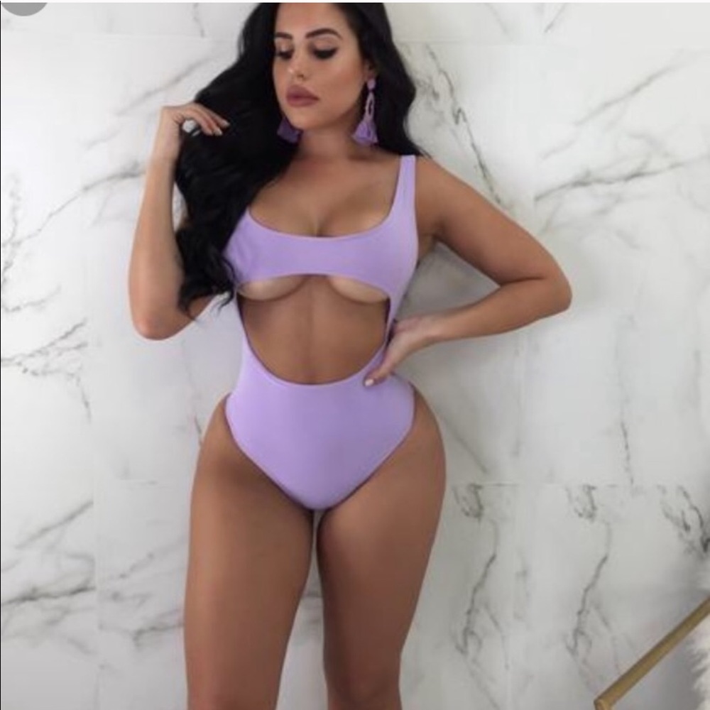 Purple one piece size medium :) never worn!!